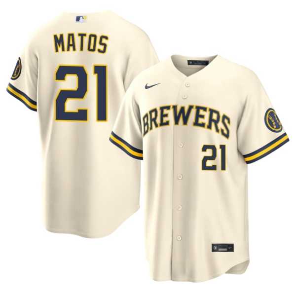 202620Luis20Matos20milwaukee20brewers20baseball20cream20jersey.jpg