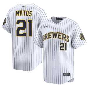 Men The Crew Luis Matos White #21 Official Jersey 100593-614 - Image 1