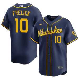 Men's Sal Frelick Limited Los Cerveceros Navy #10 Jersey 737417-340 - Image 1