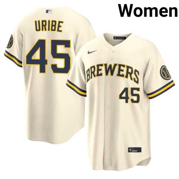 Women20202620Abner20Uribe20milwaukee20brewers20baseball20cream20jersey.jpg