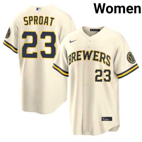 Women20202620Brandon20Sproat20milwaukee20brewers20baseball20cream20jersey.jpg