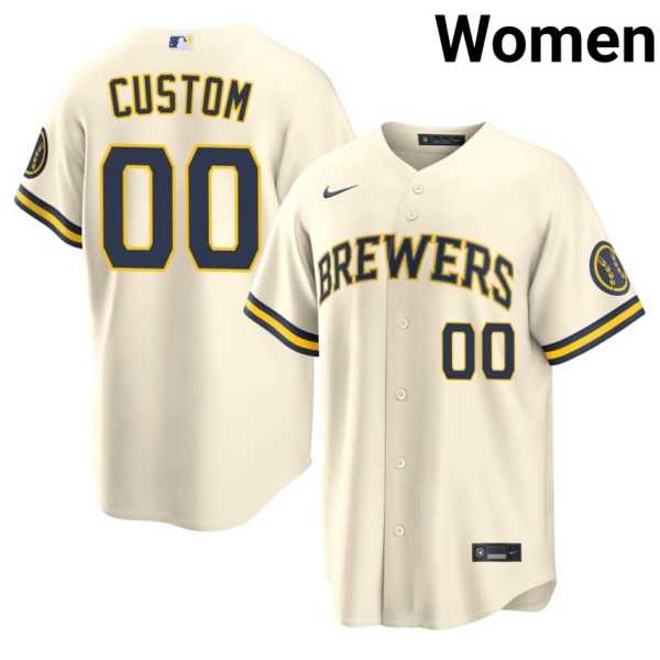 Women20202620Custom20milwaukee20brewers20baseball20cream20jersey.jpg