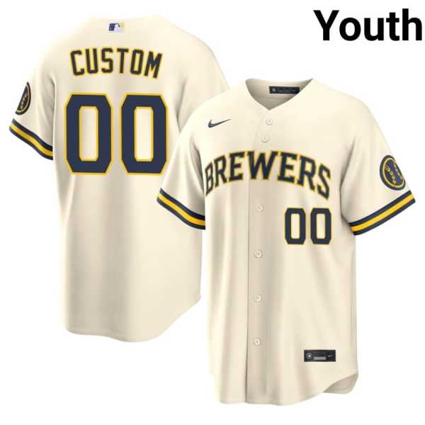 Youth20202620Custom20milwaukee20brewers20baseball20cream20jersey.jpg