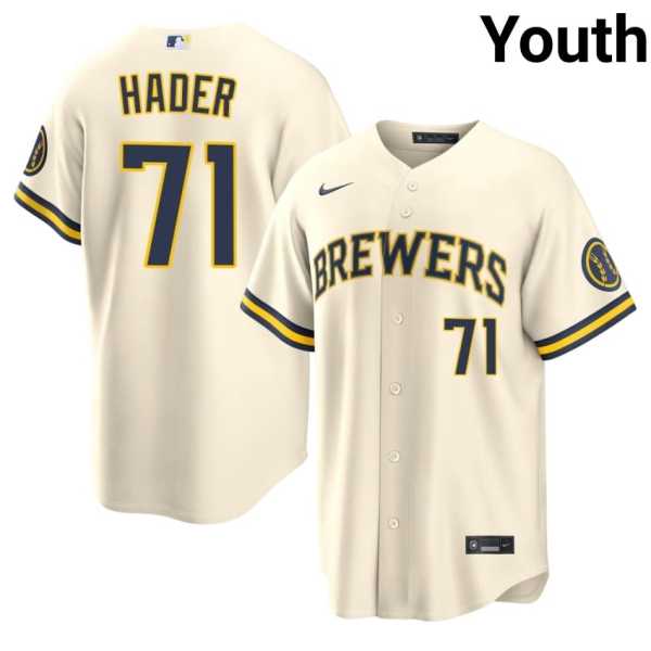 Youth20202620Josh20Hader20milwaukee20brewers20baseball20cream20jersey.jpg